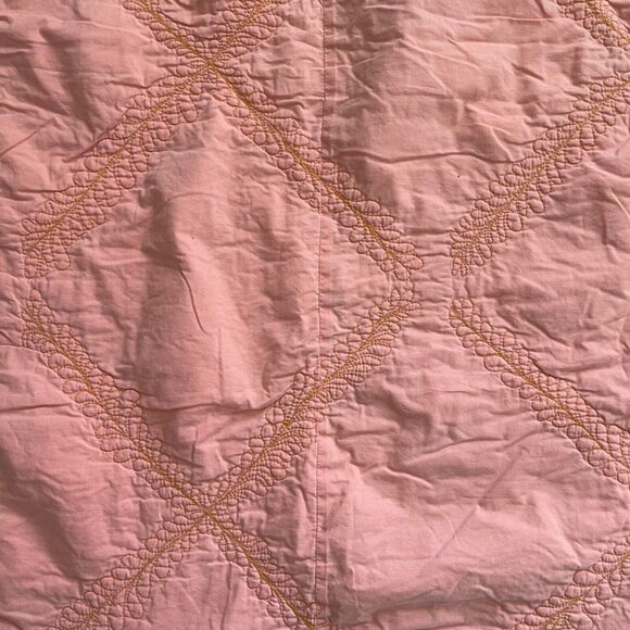 Vintage Baby Quilt Blanket Animals Blue Frog Turtle 53 1/2 x 51 Handmade Cover - Picture 11 of 14